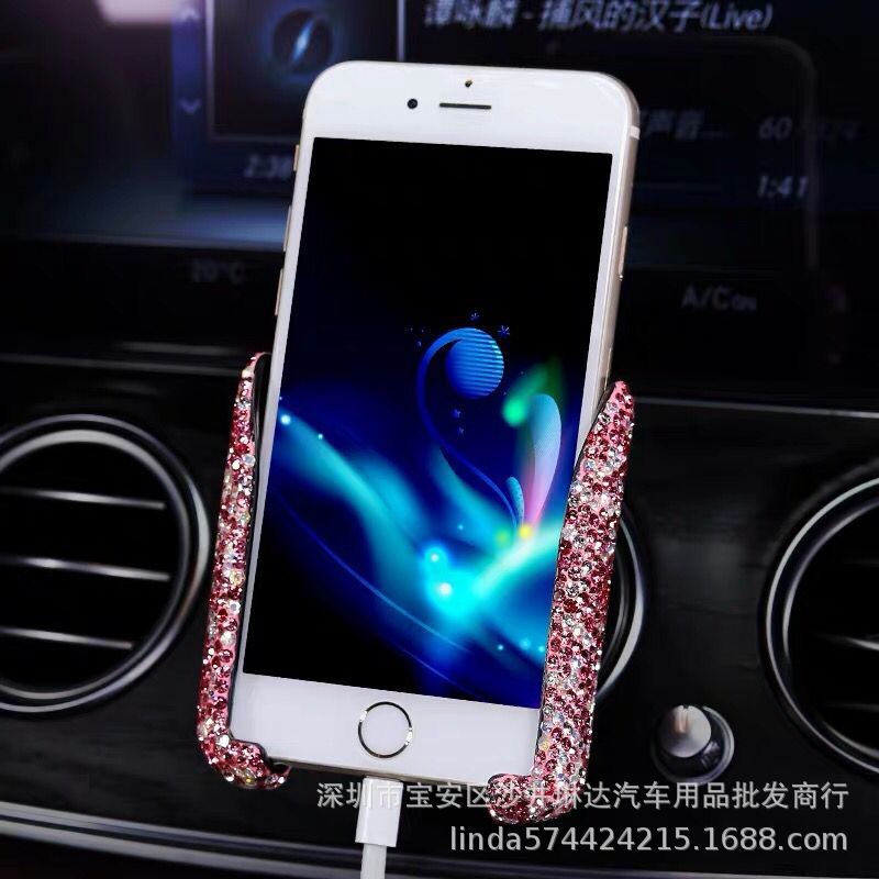 Автомобильный держатель телефона, V-образный автомобильный держатель для навигатора, автомобильный кронштейн, пряжка, воздухозаборник, многофункциональный в автомобиле