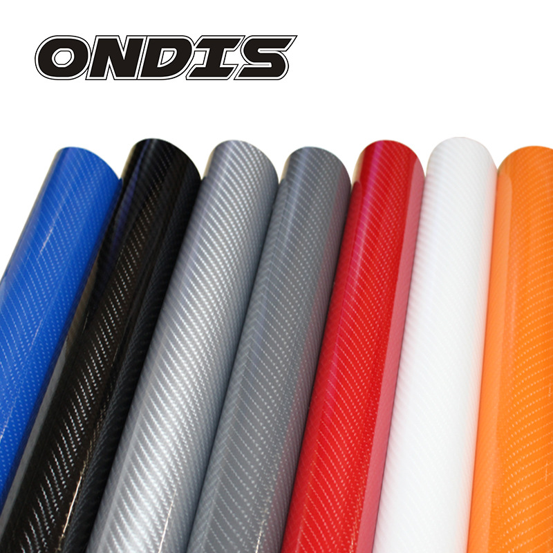 Пленка для изменения цвета 6D из углеродного волокна, 3D-пленка из углеродного волокна, полуглянцевая черная ПВХ-наклейка на кузов автомобиля