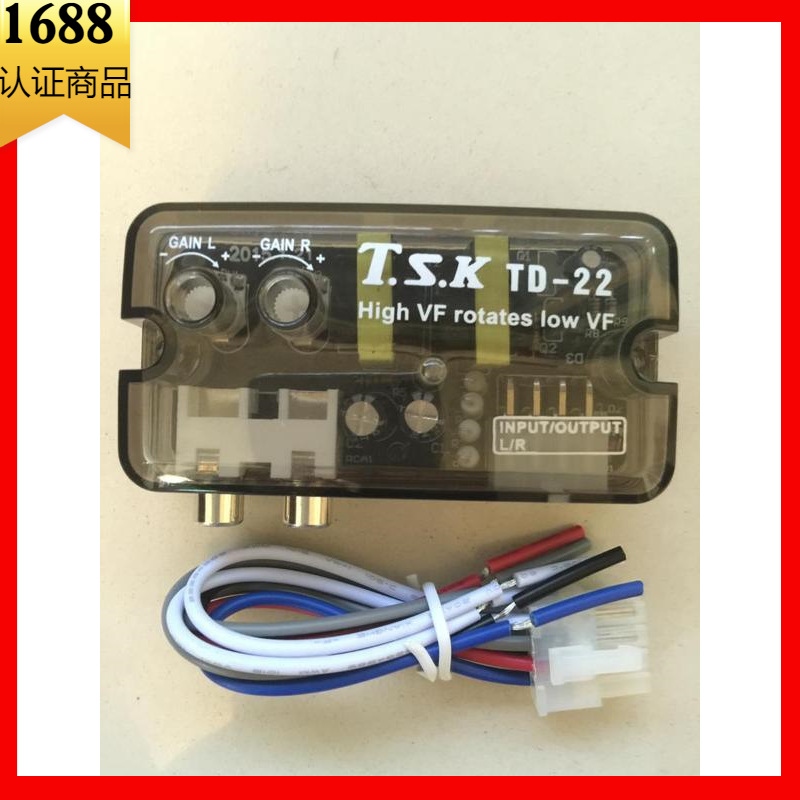 Преобразователь аудиосигнала автомобиля с высоким уровнем громкости в низкий с функцией задержки. Активное преобразование с высоким уровнем громкости в низкий.