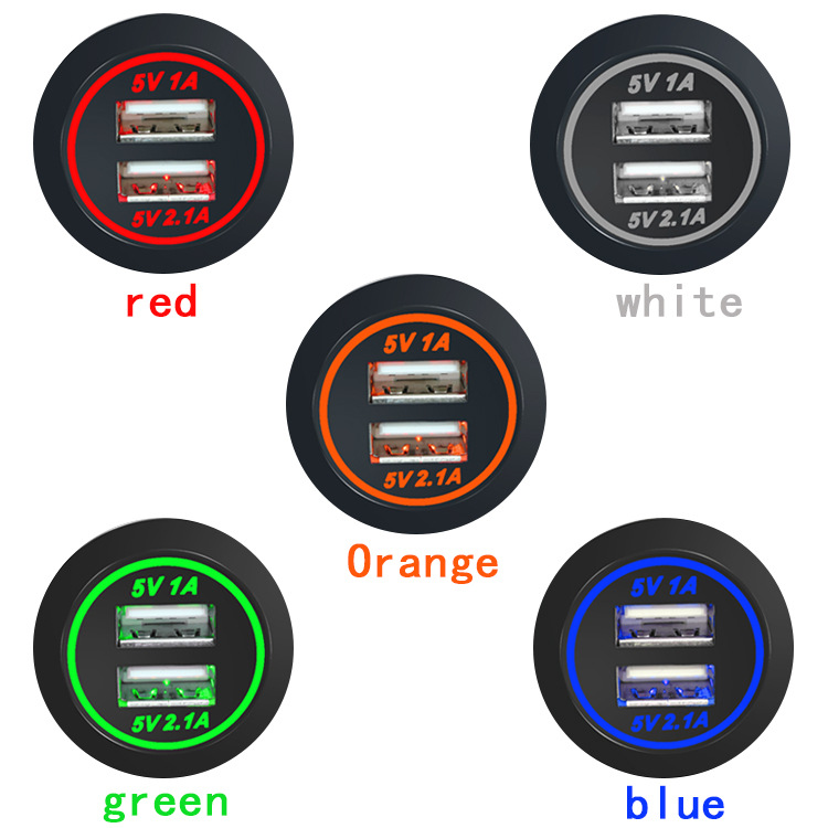 Модифицированный USB3.1A с одним отверстием для автомобильного зарядного устройства для мобильного телефона, автомобиля, мотоцикла, лодки, литиевой батареи, аксессуары для автомобильного зарядного устройства
