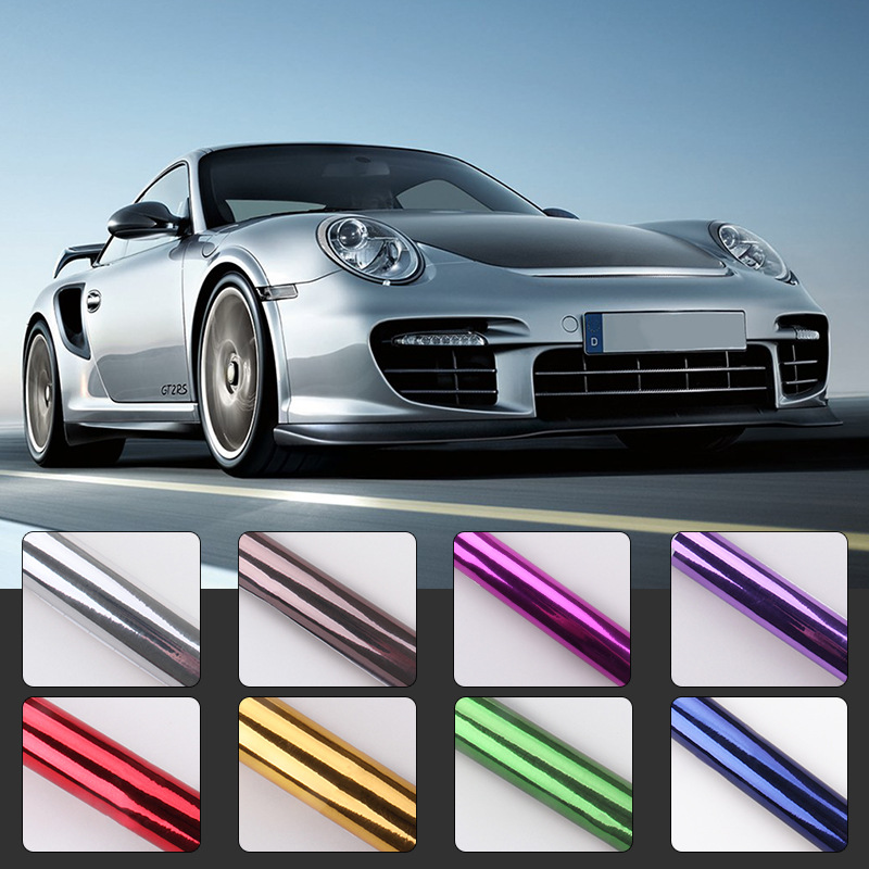Популярный трансграничный продукт Yixiu, автомобильная пленка для изменения цвета, хромированная зеркальная пленка, настенная мебель, гальваническая наклейка, 8 цветов