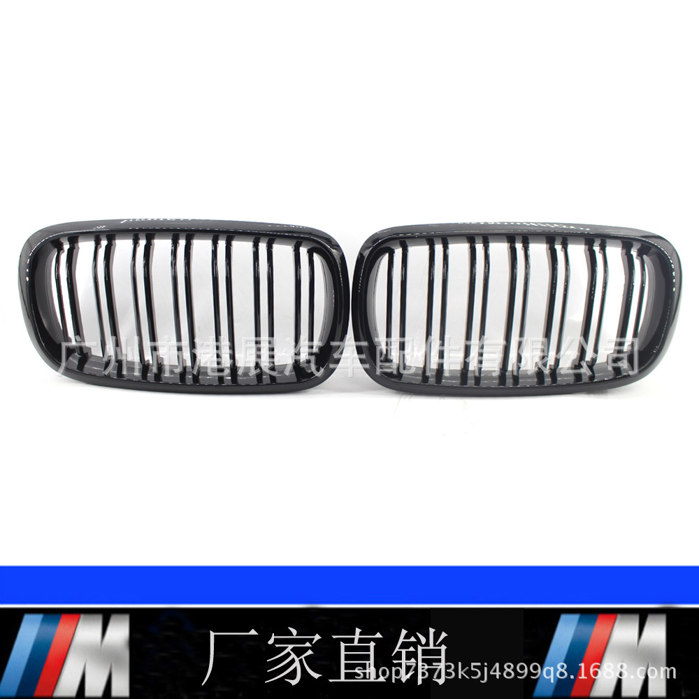 Подходит для BMW X5 X6 F16 F15, модификация решетки радиатора 14-17, ярко-черная двойная передняя часть решетки радиатора