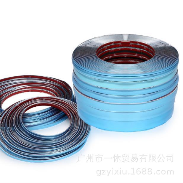 Декоративные полосы для автомобилей импортного производства Yixiu, хромированные яркие полосы для окон, гальванические полосы для дверей, полосы для предотвращения столкновений, бамперы с защитой от царапин и столкновений