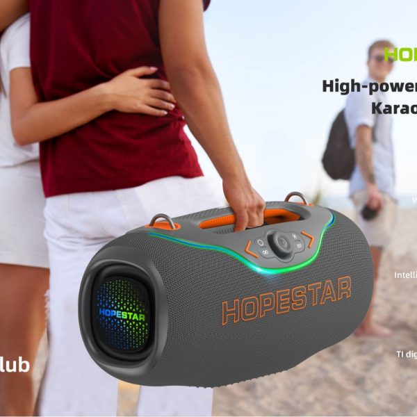 HOPESTAR A6club Bluetooth-динамик сабвуфер трансграничного использования с микрофоном караоке Bluetooth-динамик высокой громкости