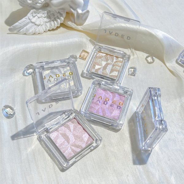 Палитра поляризованных теней для век JADED Impression Highlight Cowherd Monochrome Diamond Flash Fine Pearlescent с трехмерным естественным контурированием