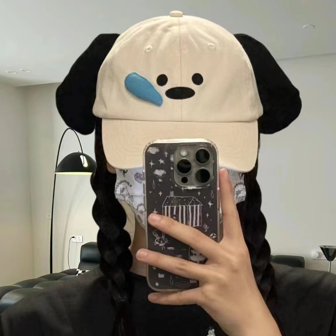 Интернет-знаменитость, трёхмерная кепка в виде щенка-сопляка, симпатичная студенческая кепка с защитой от солнца, женская кепка-утконос в виде медведя-сопляка