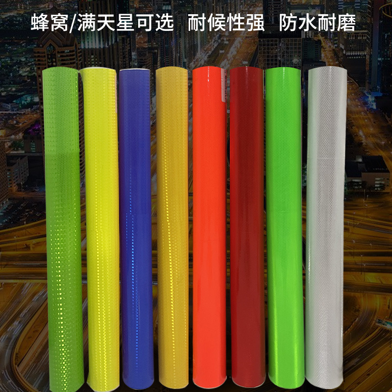 Прямые поставки с завода: ПВХ сотовая кристаллическая сетка/звездная светоотражающая пленка для печати на небольших квадратах, светоотражающая наклейка, светоотражающая бумага для ограждения