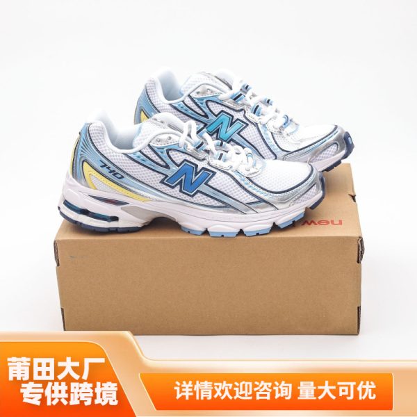 Кроссовки Putian High Version NB740 New Balance для пар, кроссовки для бега, ретро-кроссовки для мужчин и женщин, кроссовки для пап