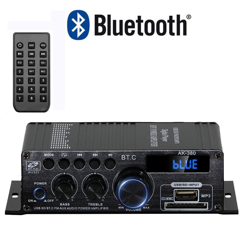 AK380 Bluetooth автомобильный домашний усилитель 12 В Amazon трансграничная электронная коммерция внешняя торговля популярные товары