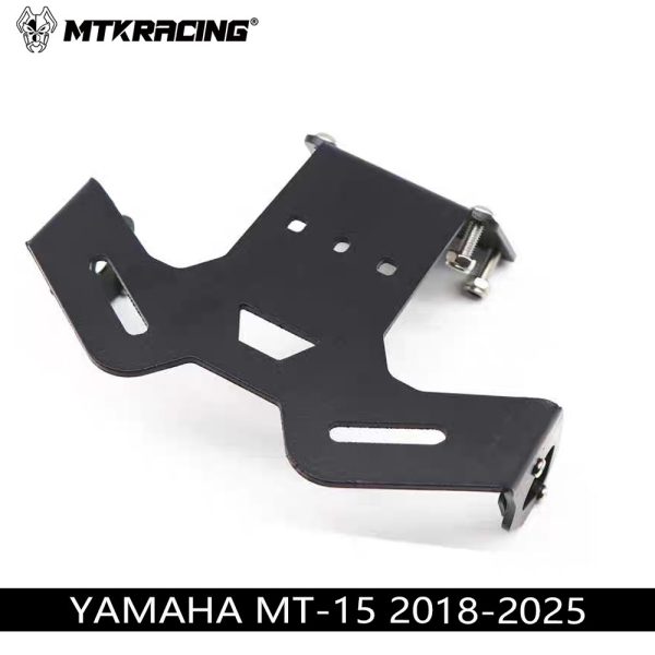 Подходит для Yamaha MT-15 2018-2024, модифицированный задний кронштейн, рамка номерного знака, короткая задняя стойка, рамка номерного знака