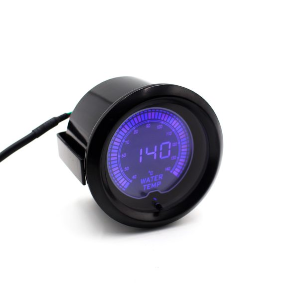 Автомобильный модифицированный Evo Digital Display ЖК -диплом воды измеритель 2 дюйма 12V52 мм 7 цветовой фоновый свет Универсальный измеритель температуры воды