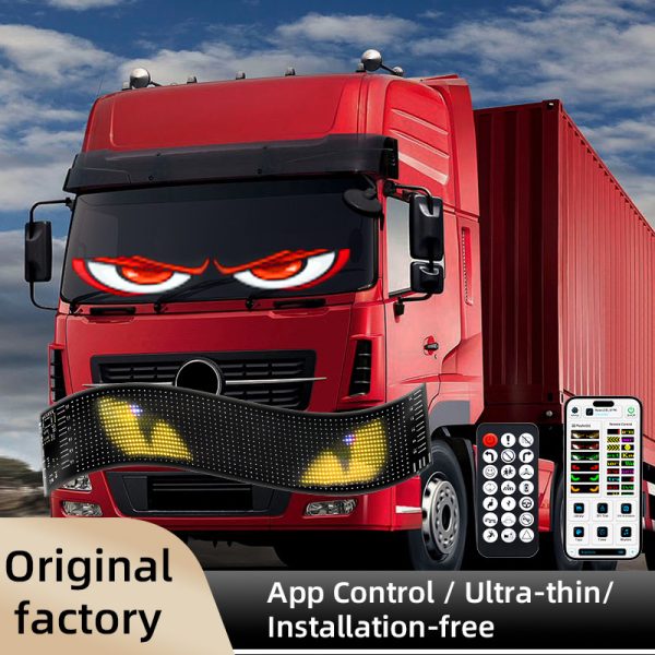 Глаза грузовика Devil's Eye Light Light Soft Screen Car Truck Light Light Bluetooth Динамический светодиод