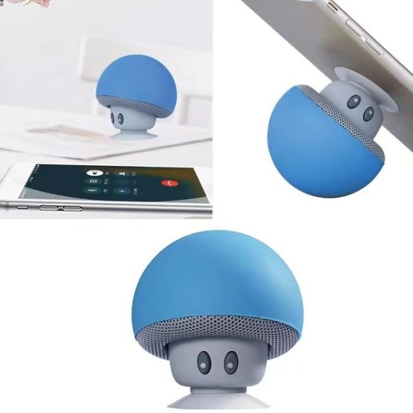 Источник производитель мини-динамик Bluetooth с грибовидной головкой, портативный Bluetooth-динамик, водонепроницаемый держатель для мобильного телефона с присоской