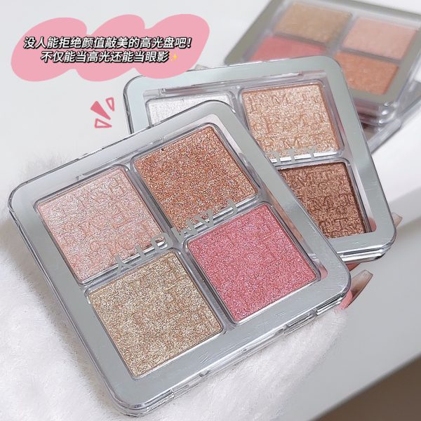 FAMOTY Backstage Highlight Powder, небольшая восстанавливающая пластина с натуральными трехмерными блестками, восстанавливающая пластина с эффектом сияния лица