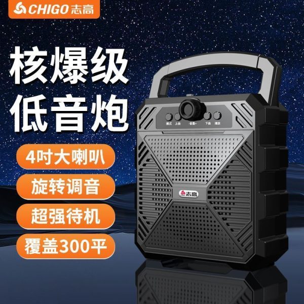 Беспроводная Bluetooth-колонка Chigo, портативная звуковая панель для караоке, домашний сабвуфер с функцией голосового диктора