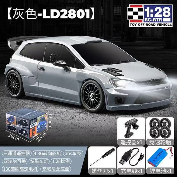 Landa Technology LD2801 4WD дрейфовый радиоуправляемый автомобиль POLO для взрослых, игрушечный гоночный автомобиль с дистанционным управлением, масштаб 1:28