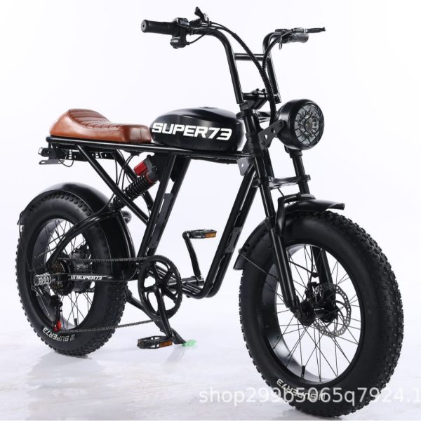 Широкие шины super73S1RX для горных плоских шин, ретро-внедорожный электровелосипед с переключением скоростей, литий-ионный электромобиль