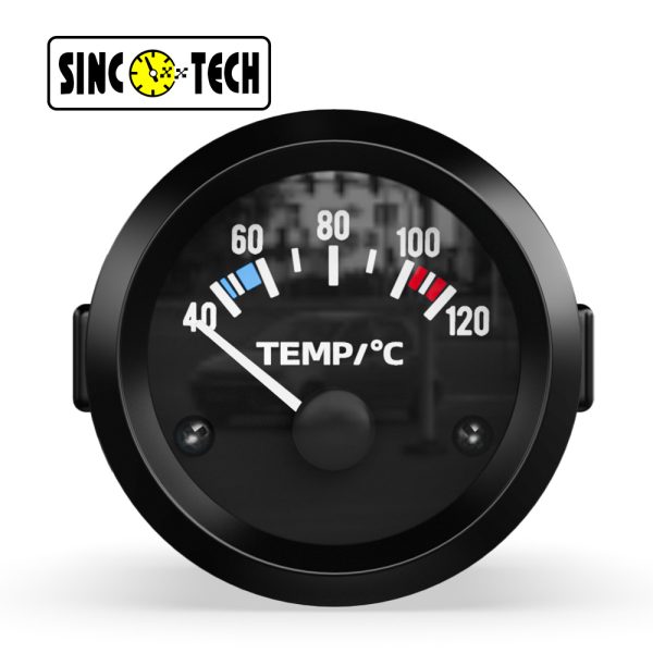 Sinco Tech 2-дюймовый 52 мм черная поверхность Указатель По указатель воды измеритель 12 В.