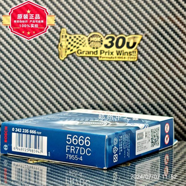 Оригинальная свеча зажигания Bosch FR7DC из никелевого сплава 0242235666, новая упаковка, 4 свечи зажигания