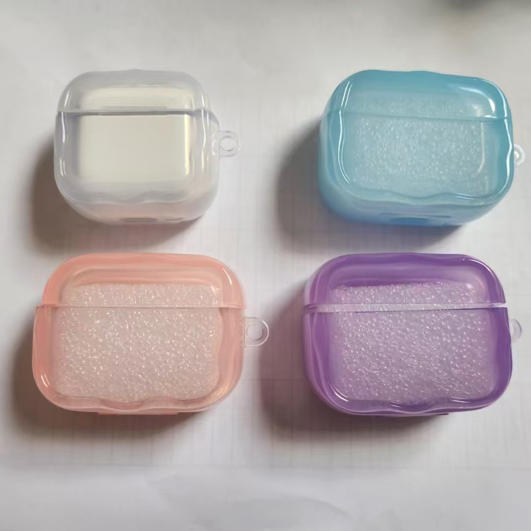 Чехол для беспроводных наушников AirPods4 Bluetooth с кремовым узором, простой и стильный, подходит для AirPods 3-го поколения, защитный чехол с фоторамкой