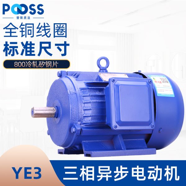 Трехфазный асинхронный двигатель Pusi Jiangsu 380 В, медный сердечник, микродвигатель переменного тока, горизонтальный, B3