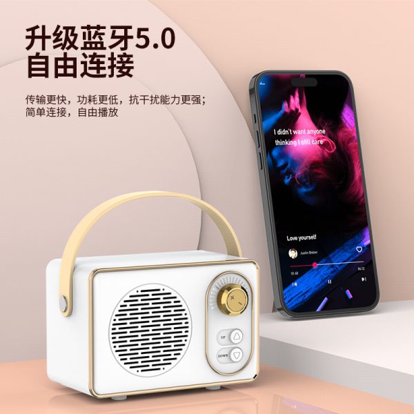 Импортная беспроводная Bluetooth-колонка, ретро-мини-портативная карта, небольшой динамик, автомобильный сабвуфер, оптовая продажа, высокое качество звука