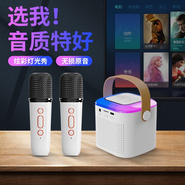 Bluetooth-колонка k12 Y1 со встроенным беспроводным микрофоном для караоке, портативная Bluetooth-колонка SK1 K1