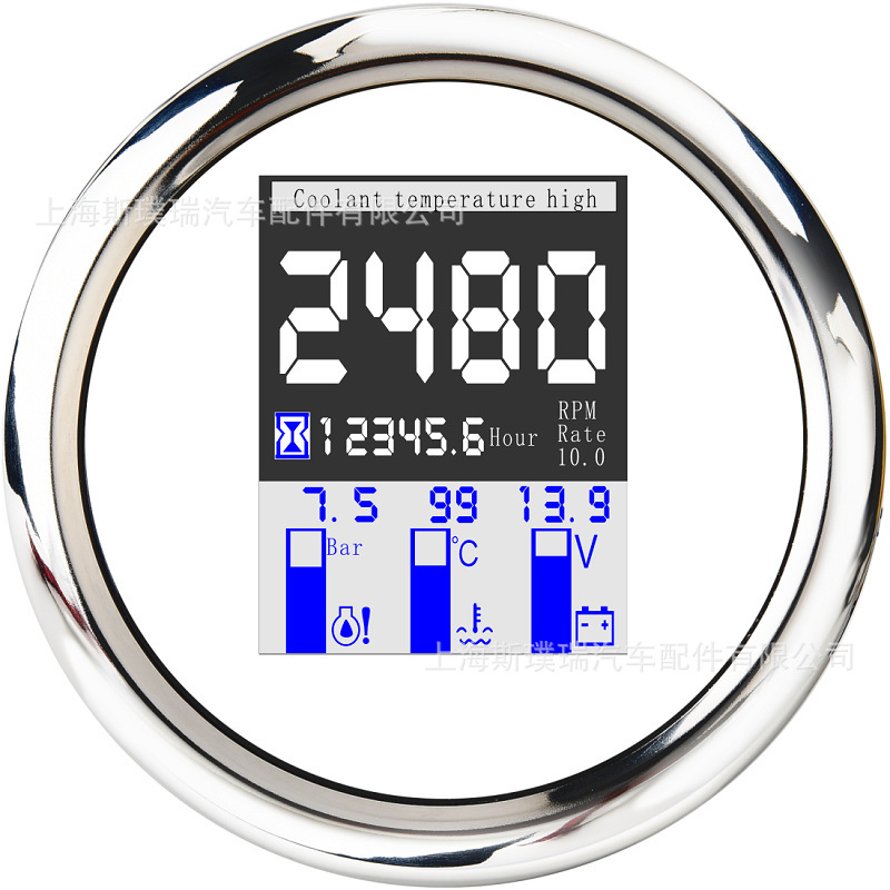 SPR SPR 85 мм с четырьмя в одну многофункциональная скорость метра, давление масла, температура воды и напряжение