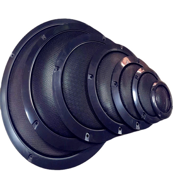 Кольцо для установки автомобильного динамика, черное, от 2 до 10 дюймов, декоративное кольцо для сабвуфера, черная декоративная сетка