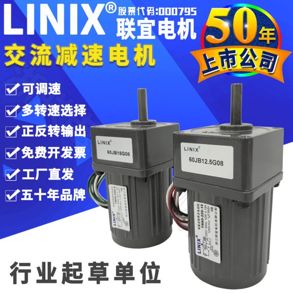Синхронный двигатель постоянного тока с постоянными магнитами LINIX Lianyi YN60-220-10W для пылесоса и стиральной машины