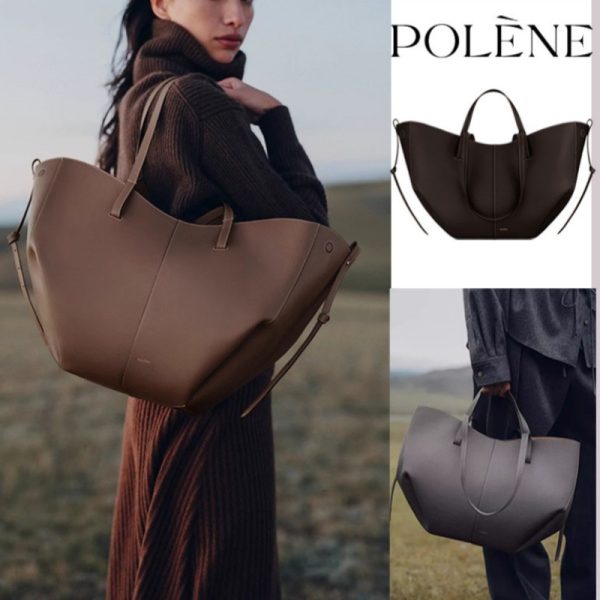 Сумка Polene Wings Сумка Polene Niche через одно плечо подмышкой Большая вместительная сумка-тоут Европейская и американская сумка-ведро