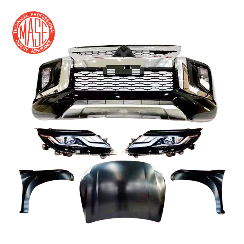 Подходит для обновленного комплекта бампера, решетки, окантовки фар Mitsubishi Triton L200 2015-18 годов выпуска, 2019 года выпуска.