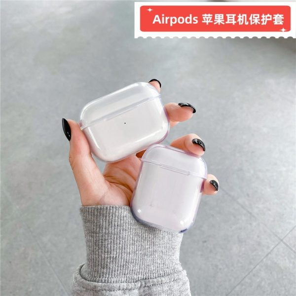 Прозрачный чехол для наушников Apple Pro2, подходящий для AirPods4, защитный чехол для наушников Bluetooth, 5, материал, мягкий чехол из ТПУ 3-го поколения
