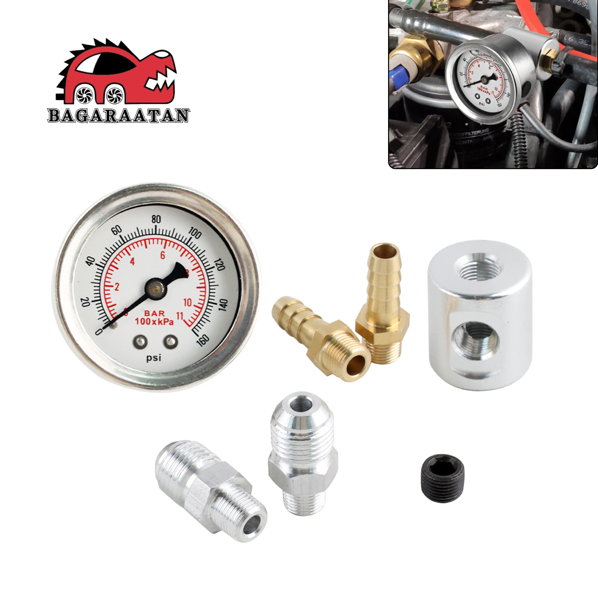 Модифицированный трехходовой адаптер для манометра давления масла, дисплей счетчика, аксессуары для манометра топлива 160, трансграничные аксессуары для автомобильных приборов