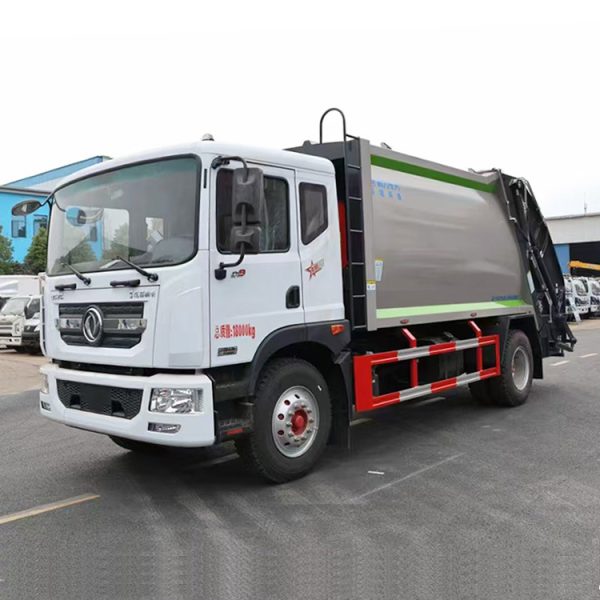 Производитель мусоровозов-мусоровозов Dongfeng Tianjin объёмом 18 кубических метров с задним ковшом и компрессионным механизмом перекачки мусора марки Chengli