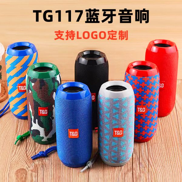 Трансграничный беспроводной Bluetooth-динамик TG117, портативная карта, сабвуфер, уличный, домашний, настольный, Bluetooth, небольшой динамик